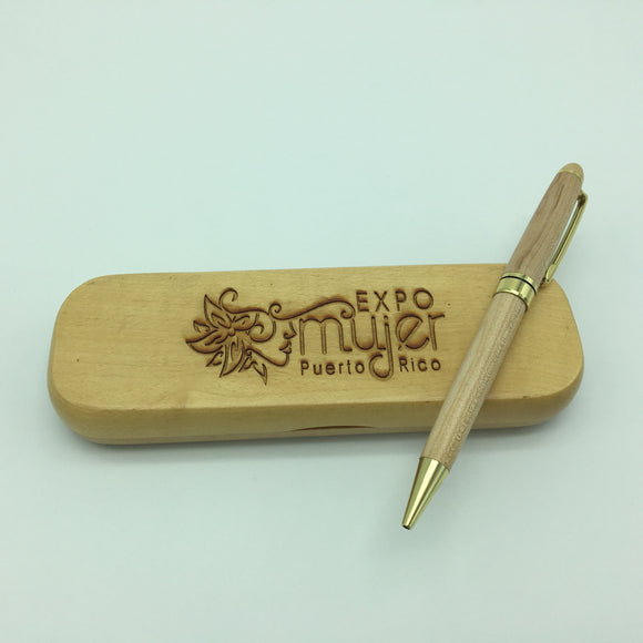 Executive Wood Pen & Case Gift Set