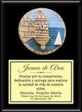 Solid Black Finish Plaque