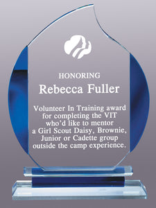 Drop Water Colorful Glass Award