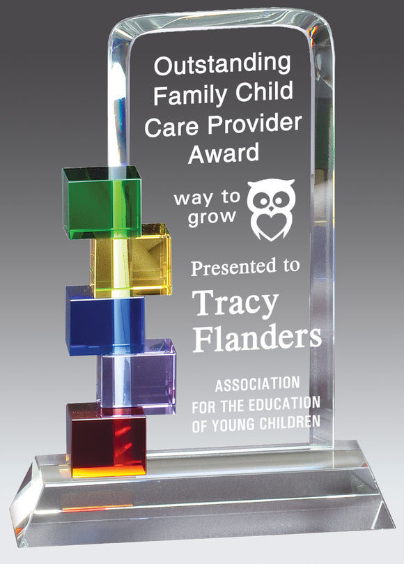 Cubes Colorful Glass Award