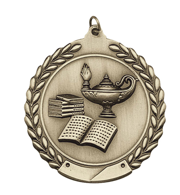 Lamp of Knowledge 2 Sizes Medal