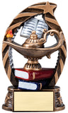 Lamp of Knowledge Resin Sculpture