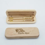 Executive Wood Pen & Case Gift Set