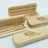 Executive Wood Pen & Case Gift Set