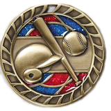 Baseball 2 1/2" Glitter Medal