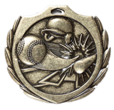 Baseball 2 1/4" Burst Medal