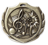 Music 2 1/4" Burst Medal